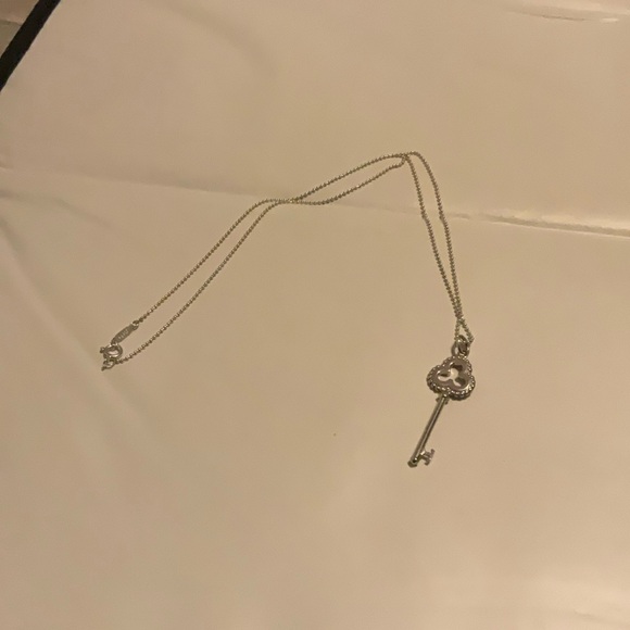 Tiffany & co key pendant necklace